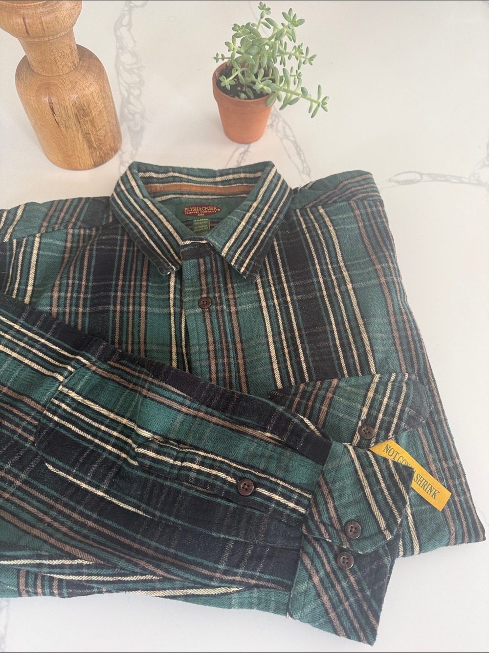 Men's Green Striped Casual Button-Down Shirt by Florsheims